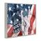 Stupell Industries Rock And Roll Hand And American Flag Design Framed Giclee Art